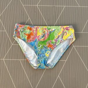 Lauren Ralph Lauren Swim‎ Bottoms Size 8 Paisley Print Yellow Multi